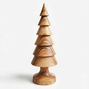 Yılbaşı Çam Ağacı 20cm - Doğal Ahşap Aksesuar